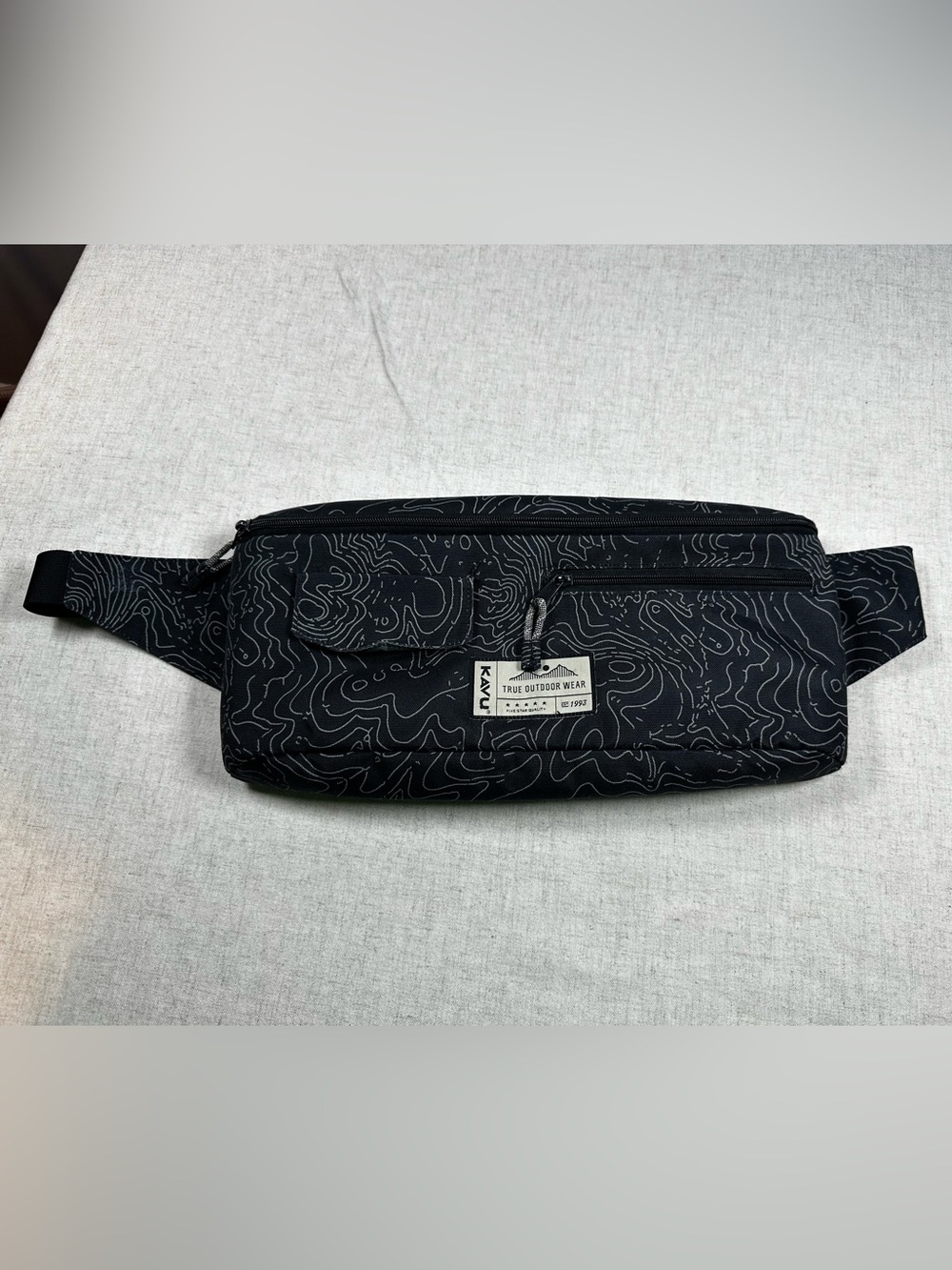 Kavu Black Topographic Pattern Accessory Pack